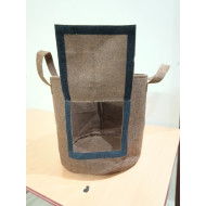 Geo Fabric Grow Bag 12X12 inch With Harvest Window