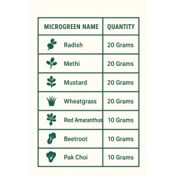 Microgreen Seeds Beginners Kit – Pack of 7 Varieties
