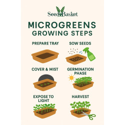 Microgreen Seeds Beginners Kit – Pack of 7 Varieties